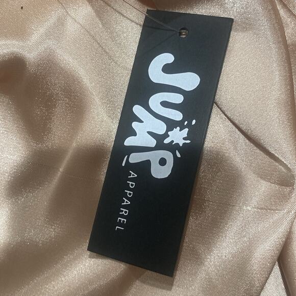 Jump Apparel Satin Embellished Strap Cowl Neck Dress - Picture 5 of 10